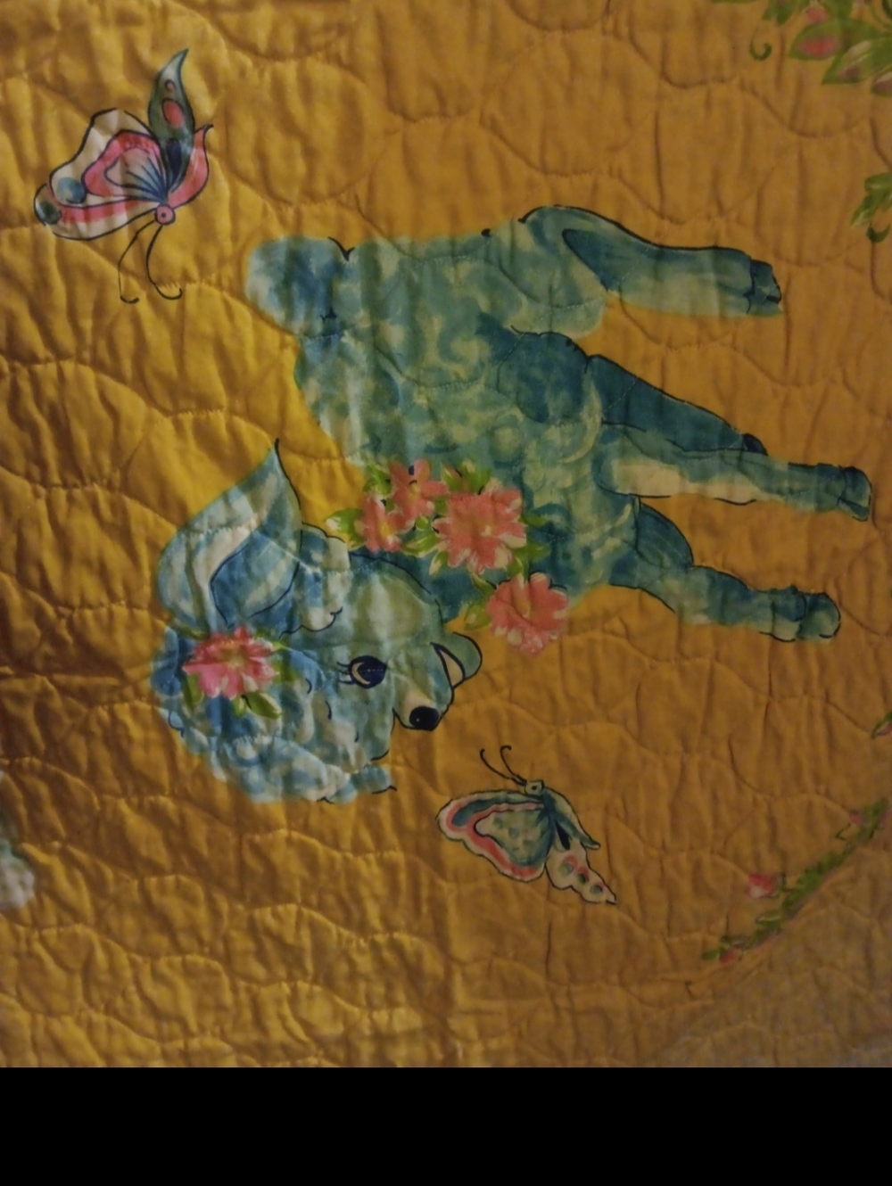 1950s baby blanket quilt - Picture 3 of 5